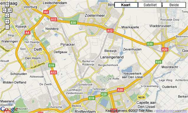 google maps kaart.